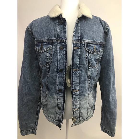 zara men's denim jacket with fur